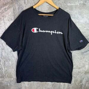 Black Champion cotton tee Men's 2XL